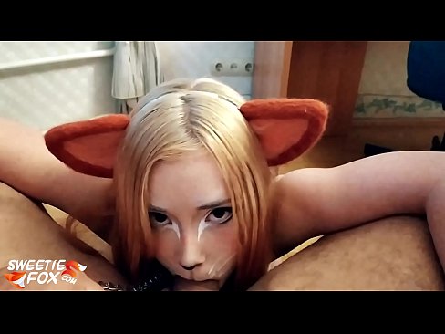 ❤️ Kitsune gleypa pikk og ásamt í munninum ❌ Klám hjá okkur